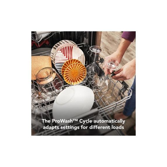 Kitchenaid® 44 dBA Dishwasher in PrintShield™ Finish with 360° Max Jets™ Third Rack KDPM604KBS