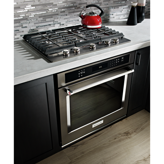 Kitchenaid® 30 Single Wall Oven with Even-Heat™ True Convection KOSE500EBS