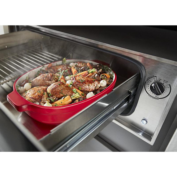 Kitchenaid® 30'' Slow Cook Warming Drawer with PrintShield™ Finish KOWT100EBS