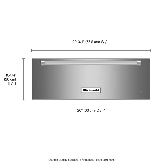 Kitchenaid® 30'' Slow Cook Warming Drawer KOWT100ESS