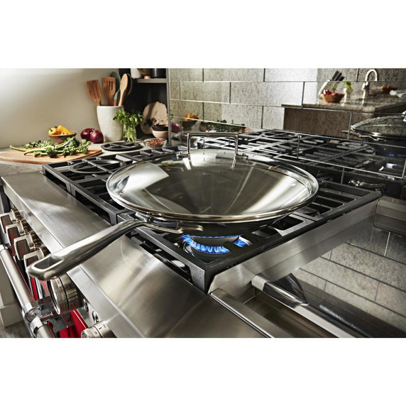 KitchenAid® 48'' Smart Commercial-Style Dual Fuel Range with Griddle KFDC558JPA