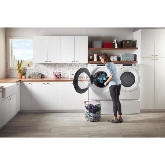 Amana® 7.4 cu. ft. Front Load Electric Dryer with Moisture Sensors YNED5800HW