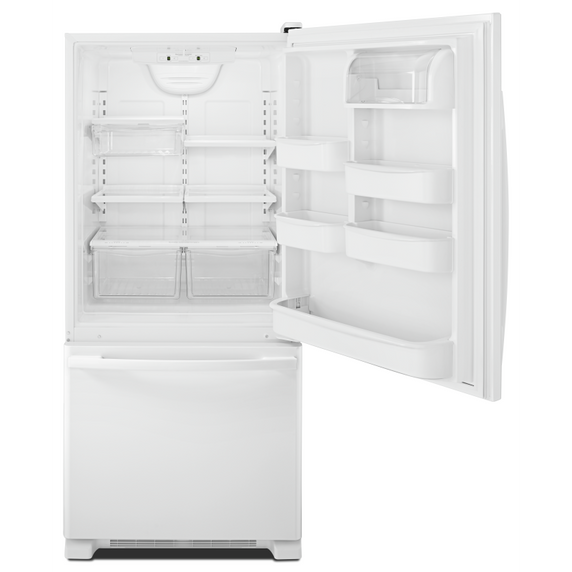 Amana® 29-inch Wide Bottom-Freezer Refrigerator with EasyFreezer™ Pull-Out Drawer -- 18 cu. ft. Capacity ABB1924BRW