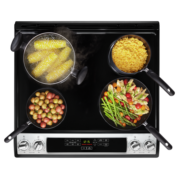 Amana® 30-inch Electric Range with Front Console YAES6603SFS