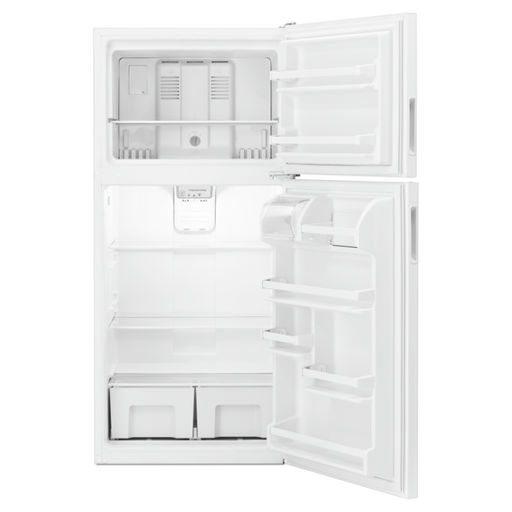 Amana® 30-inch Amana® Top-Freezer Refrigerator with Glass Shelves ART318FFDW