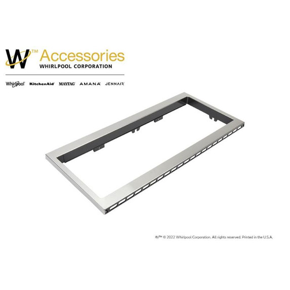 Built-In Low Profile Microwave Slim Trim Kit, Stainless Steel W11451308