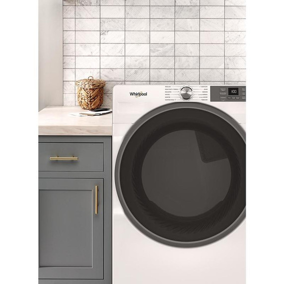 Whirlpool® 7.4 cu. ft. Smart Front Load ENERGY STAR® Certified Gas Dryer with Wrinkle Shield™ Option WGD5720RW
