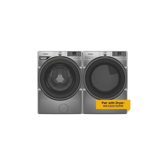 Whirlpool® 5.2 cu. ft. I.E.C. Smart Front Load ENERGY STAR® Certified Washer with FreshFlow™ Vent System WFW5720RR