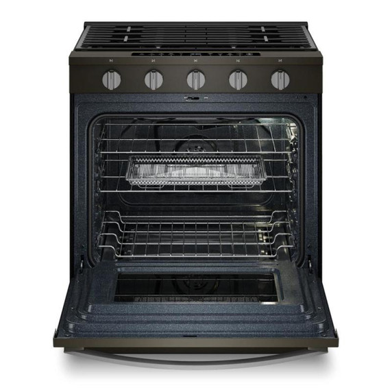 Whirlpool® 30-inch Smart Slide In Gas Range with Air Cooking Technology, No Preheat Air Fry, Steam/Self Clean and High Speed Preheat WSGS7530RV