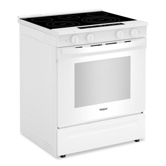 Whirlpool® 30-inch Smart Slide in Electric Range with Air Cooking Technology, No Preheat Air Fry, WipeClean™ Coating, Steam/Self Clean and High Speed Preheat YWSES7530RW