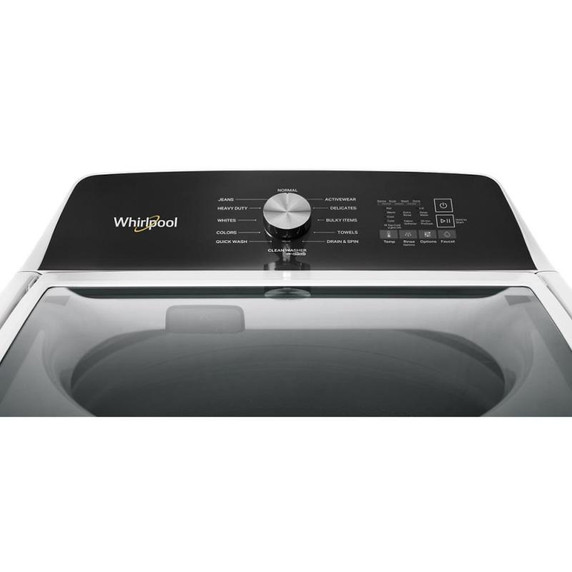 Whirlpool® 5.2 Cu. Ft. IEC Top Load Agitator Washer with Built-In Faucet WTW5025SW