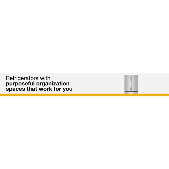 Whirlpool® 36-Inch French Door Refrigerator with Interior Water Dispenser - 31 cu. ft. WRFF3336SZ