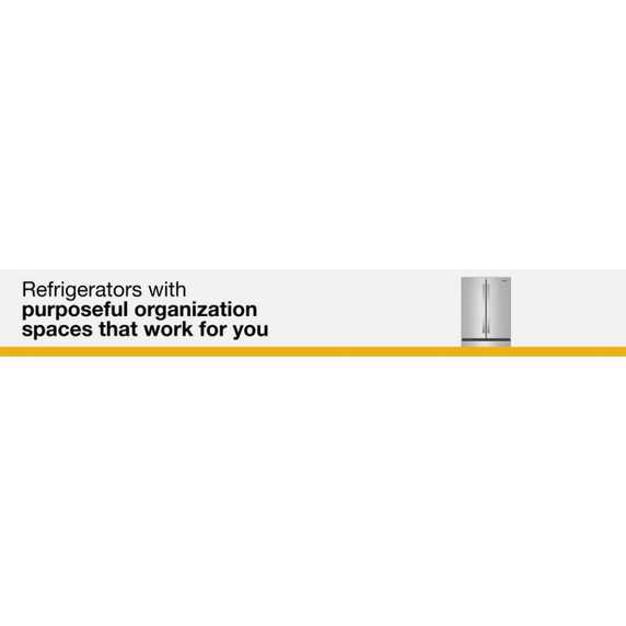 Whirlpool® 36-Inch French Door Refrigerator with Interior Water Dispenser - 31 cu. ft. WRFF3336SZ