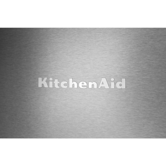 Kitchenaid® 20.8 Cu. Ft. Counter-Depth Side-by-Side Refrigerator with Exterior Ice and Water Dispenser in PrintShield™ Finish KRSC536RPS