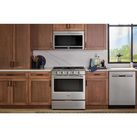 Maytag® 30-Inch Wide Slide-In Gas Range with Grill Mode and No Preheat Air Fry - 5.0 Cu. Ft. MSGS7030SZ Maytag® 30-Inch Wide Slide-In Gas Range with Grill Mode and No Preheat Air Fry - 5.0 Cu. Ft. MSGS7030SZ