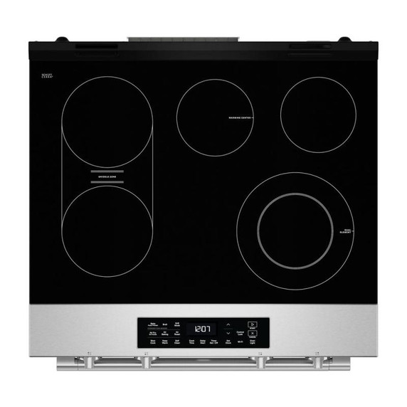 Maytag® 30-Inch Wide Slide-In Electric Range with Grill Mode and No Preheat Air Fry - 5.3 Cu. Ft. YMSES7030SZ Maytag® 30-Inch Wide Slide-In Electric Range with Grill Mode and No Preheat Air Fry - 5.3 Cu. Ft. YMSES7030SZ