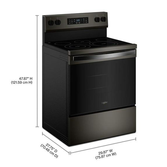 Whirlpool® 30-inch Electric Range with Air Cooking Technology YWFES5730SV Whirlpool® 30-inch Electric Range with Air Cooking Technology YWFES5730SV