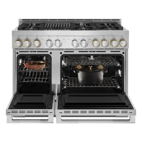 Jennair® 48" RISE™ Gas Professional-Style Range with Infrared Grill JGRP648HL
