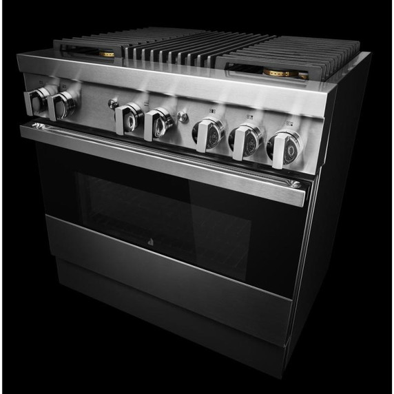 Jennair® 36" NOIR™ Dual-Fuel Professional-Style Range JDRP636HM
