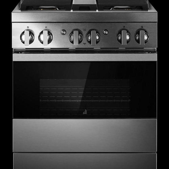 Jennair® 30" NOIR™ Gas Professional-Style Range JGRP430HM