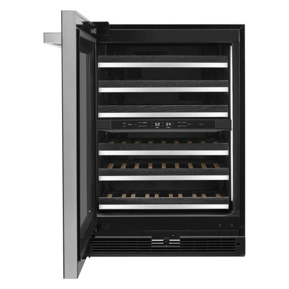 Jennair® NOIR™ 24" Built-In Undercounter Wine Cellar, Left Swing JUWFL242HM