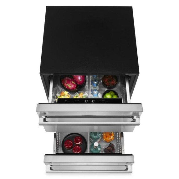 JennAir® NOIR 24" Double-Refrigerator Drawers JUDFP242HM