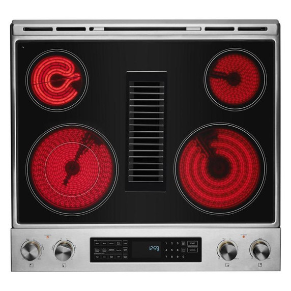 Jennair® 30" Electric Downdraft Slide-In Range JES1750ML