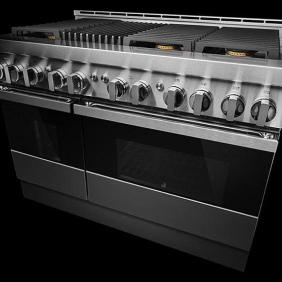 Jennair® 48" NOIR™ Gas Professional-Style Range with Infrared Grill JGRP648HM
