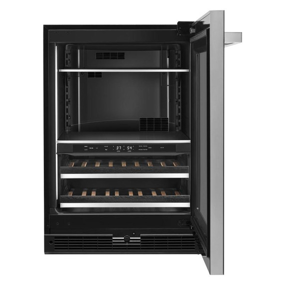 Jennair® NOIR™ 24" Built-In Undercounter Beverage Center, Right Swing JUBFR242HM