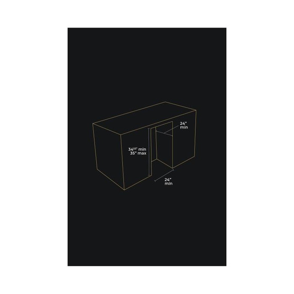 Jennair® NOIR™ 24" Built-In Undercounter Beverage Center, Right Swing JUBFR242HM