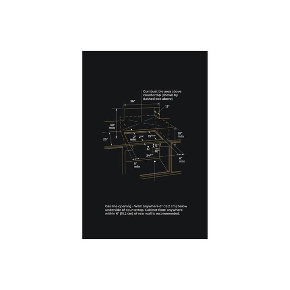 Jennair® 36” JX3™ Gas Downdraft Cooktop JGD3536GS