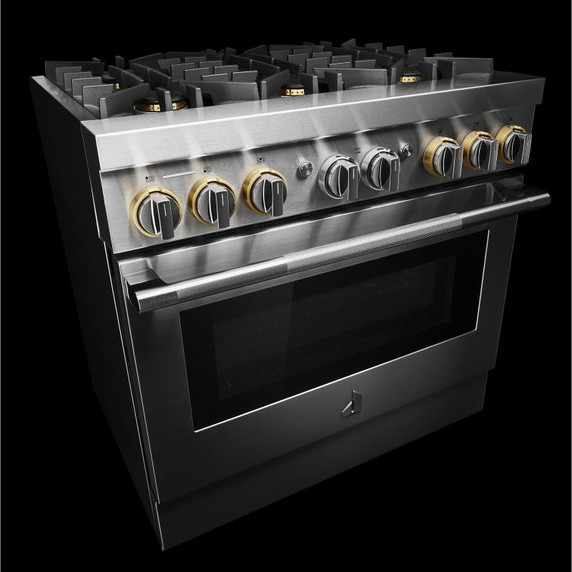Jennair® 36" RISE™ Dual-Fuel Professional-Style Range JDRP436HL