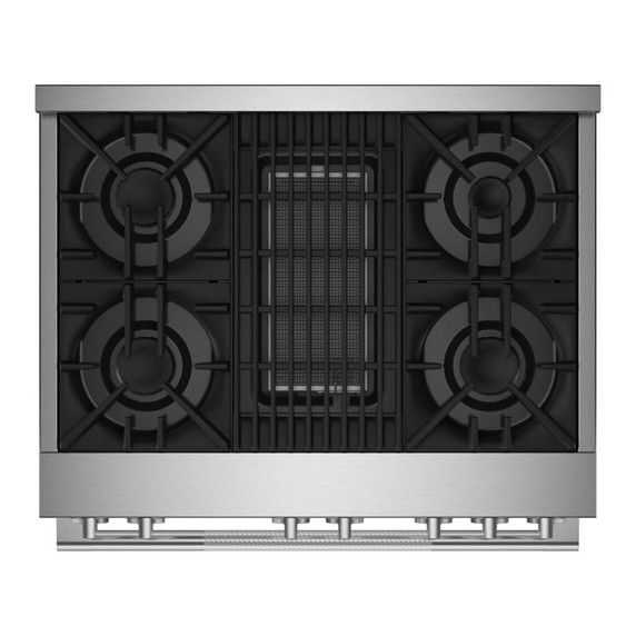 Jennair® 36" RISE™ Gas Professional-Style Range with Infrared Grill JGRP636HL