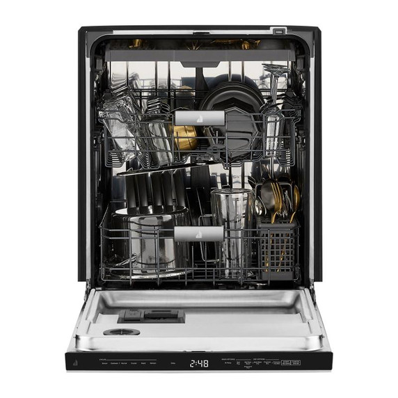 Jennair® Pocket Handle 24" Built-In Dishwasher with Precise Fit 3rd Rack for Cutlery with Plasma Coating, 39 dBA JDTS3924SP