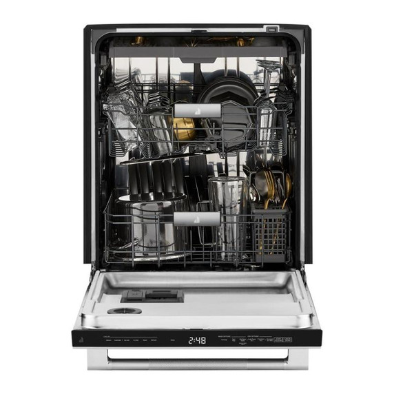 Jennair® RISE™ 24" Built-In Dishwasher with Precise Fit 3rd Rack for Cutlery with Plasma Coating, 39 dBA JDTS3924SL