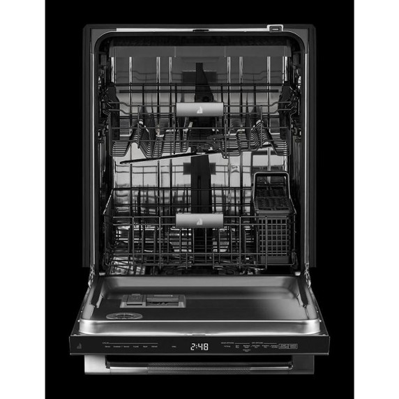 Jennair® RISE™ 24" Built-In Dishwasher with Precise Fit 3rd Rack for Cutlery with Plasma Coating, 39 dBA JDTS3924SL