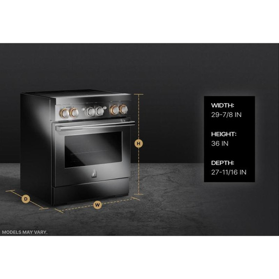 Jennair® RISE™ 30" Induction Professional-Style Range JPIFC730RL