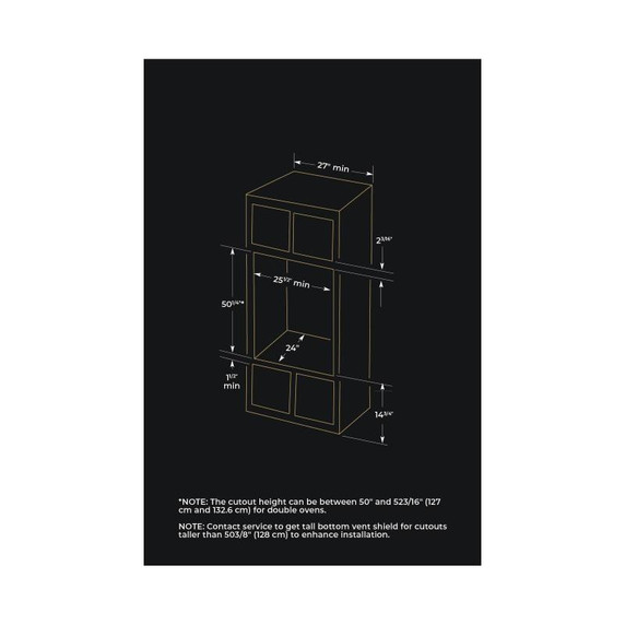 Jennair® NOIR™ 27" Double Wall Oven with MultiMode® Convection System JJW2827LM