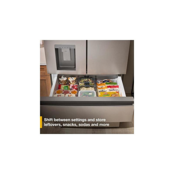 Whirlpool® 29 Cu. Ft. Family-Sized Capacity French door refrigerator with Flexible Temperature Drawer WRMF3536SZ