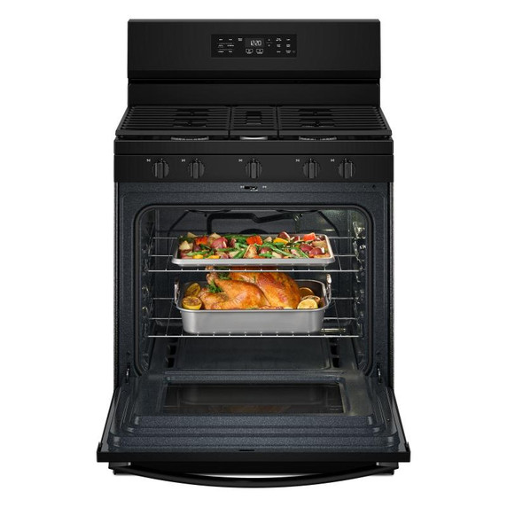 Whirlpool® 30-inch Gas Range with Air Cooking Technology and Steam Clean WFGS4530SB Whirlpool® 30-inch Gas Range with Air Cooking Technology and Steam Clean WFGS4530SB