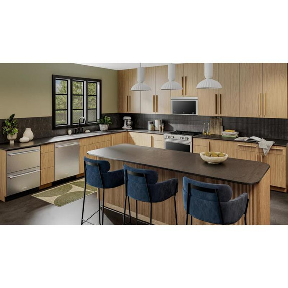 Kitchenaid® 24" Stainless Steel Undercounter Double-Drawer Refrigerator KURT524SSB