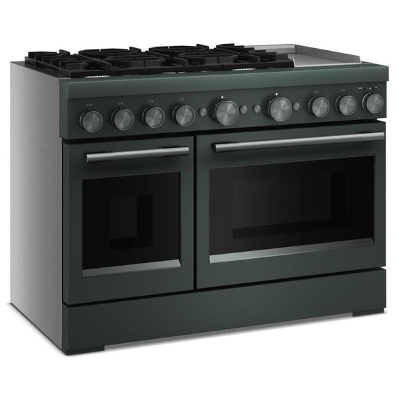Kitchenaid® 48-Inch 6 Burner Commercial-Style Dual Fuel Range with Griddle KFDD948SJP