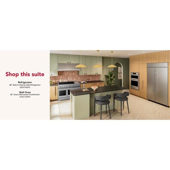 KitchenAid® 48-Inch 6 Burner Commercial-Style Gas Range with Griddle KFGD948SSS