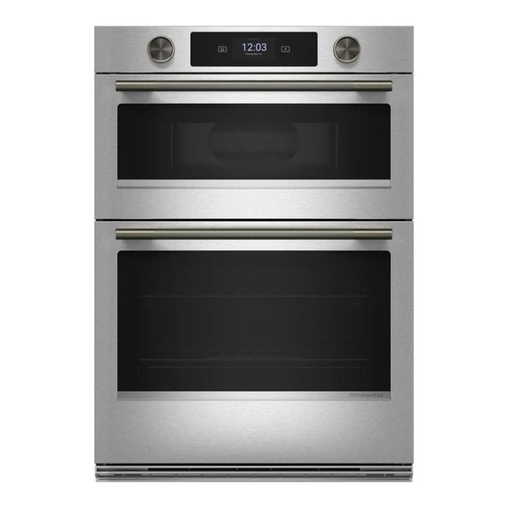 Kitchenaid® 30-inch Smart Electric Combo Wall Oven with Intelligent Cooking Camera - PrintShield™ Finish KOEC930SPS