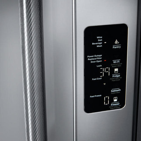 Jennair® RISE™ 36” Counter-Depth French Door Refrigerator with External Dispenser JFFCCE72SL