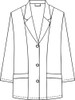 Half Length Fitted Lab Coat Raw