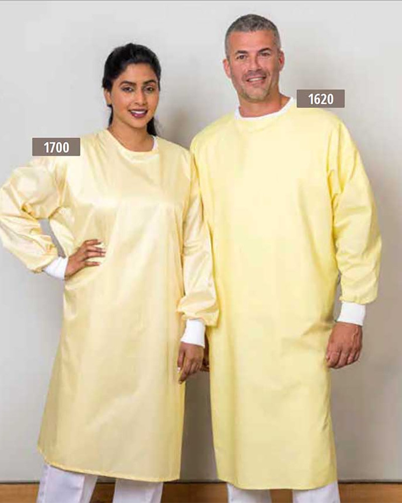 1620 Yellow Isolation Gowns - Scrub Depot