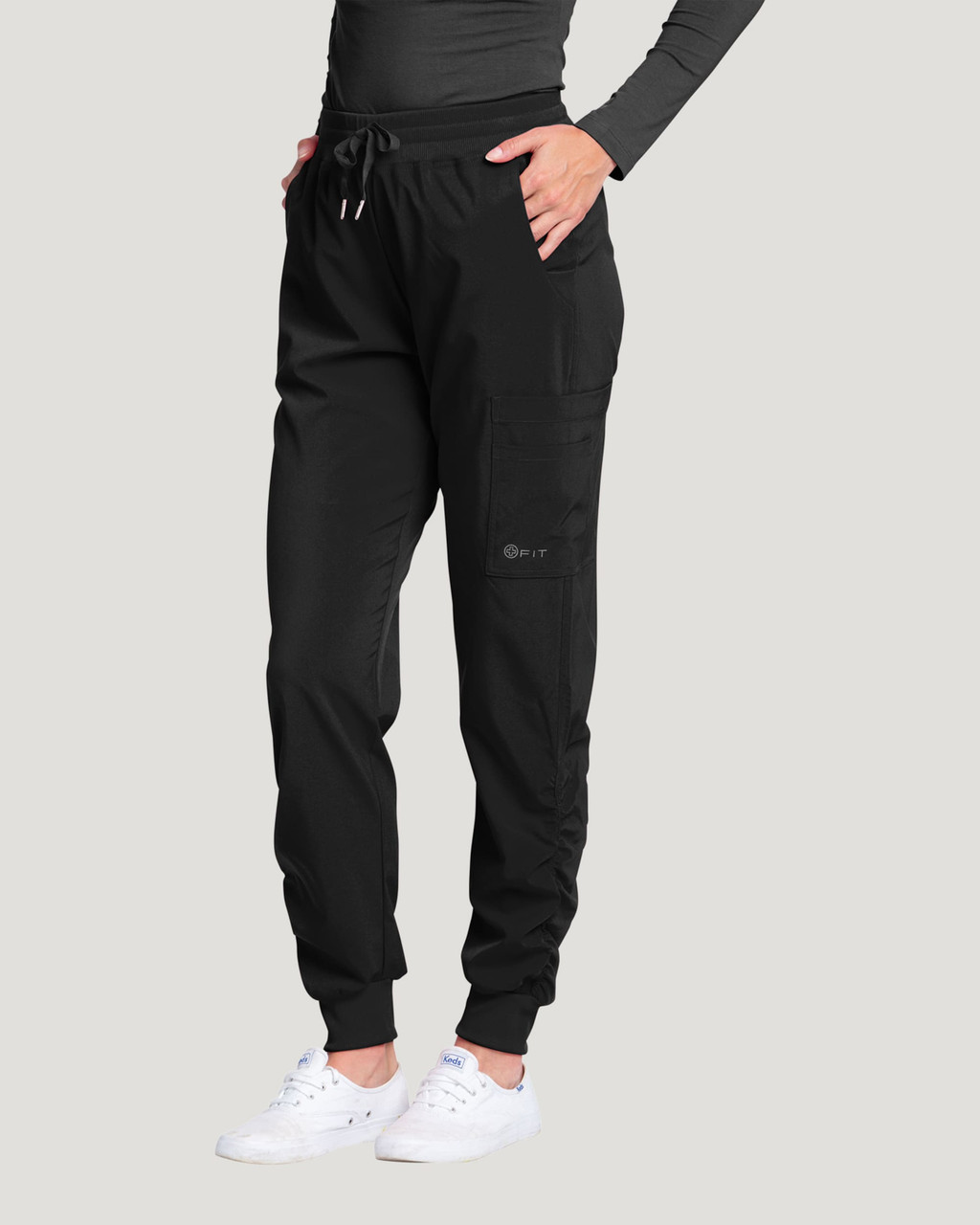 White Cross Jogger Pants 367