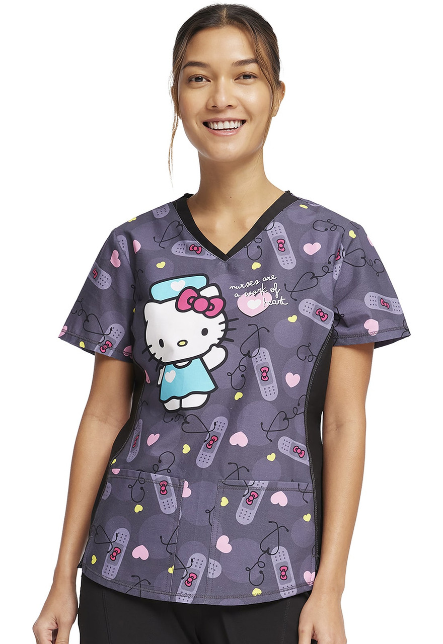 Clearance Women Tooniforms Hello Wounded Kitty