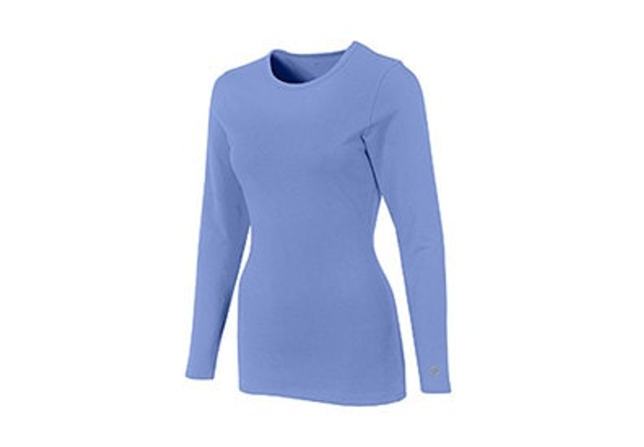 Elainilye Fashion Under Scrubs For Women Long Sleeve Turtleneck Comfortable  Bottom Shirt Long Sleeve Top Undershirt,Blue 